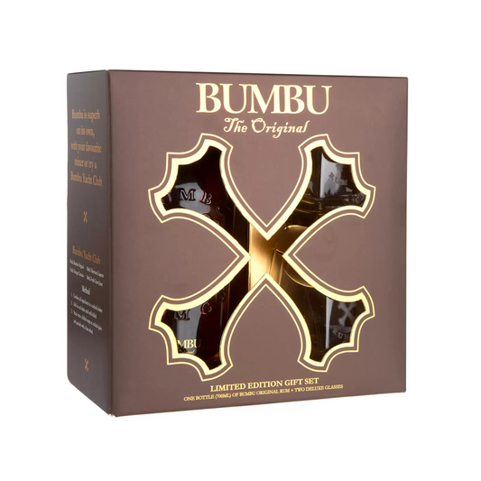 Bumbu Original Rum 700ml And 2 Glass Gift Pack