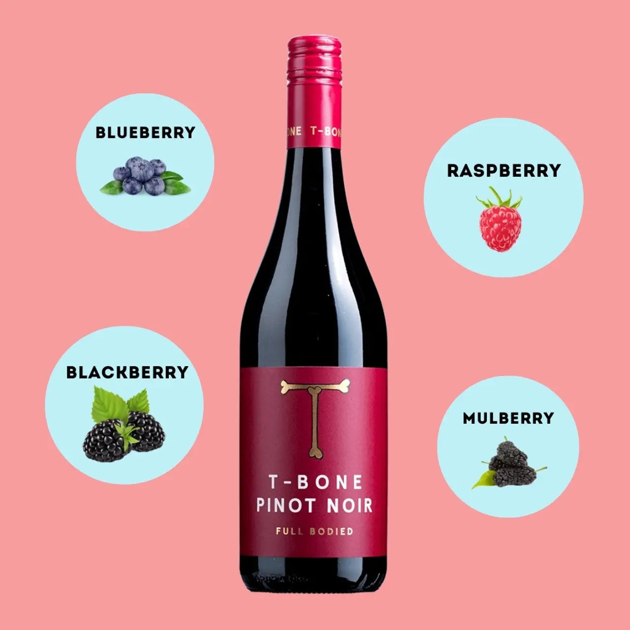 T-Bone Pinot Noir Red Wine – Booze House