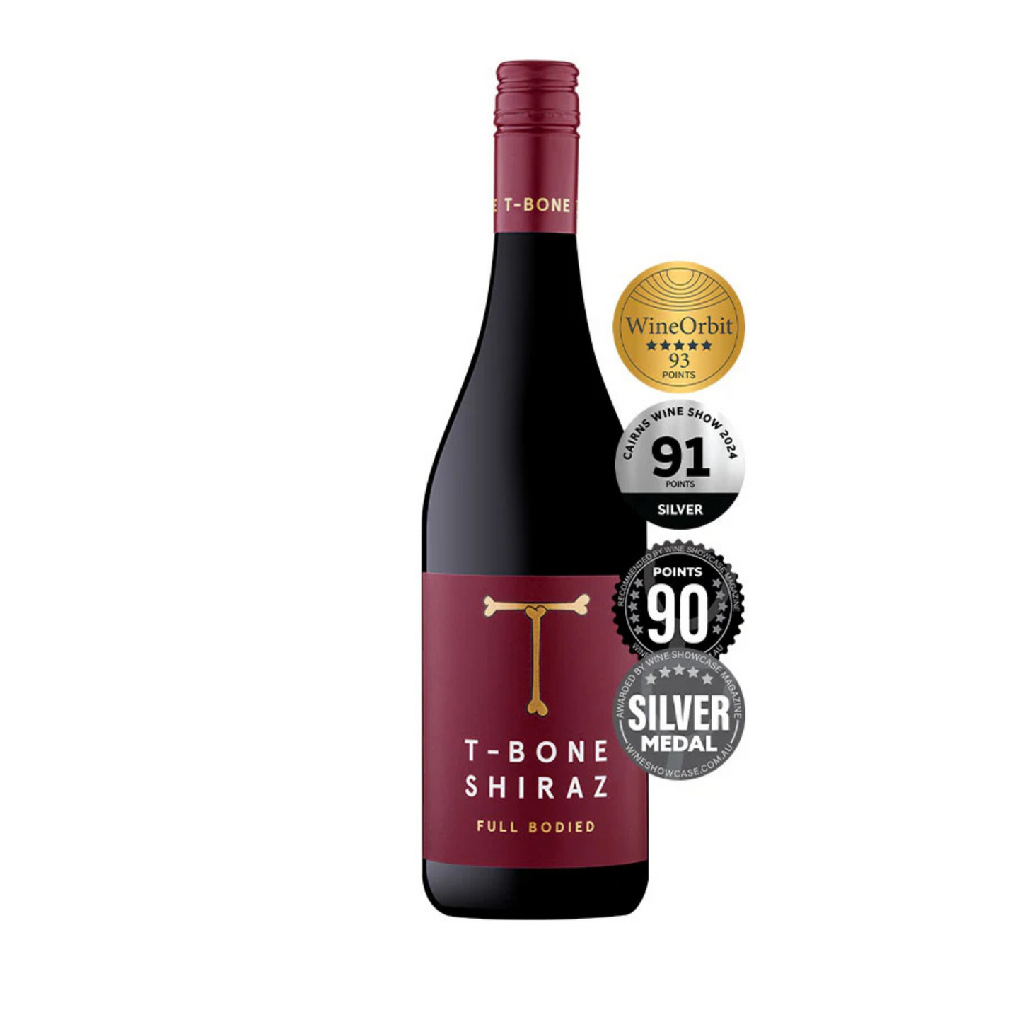 T-Bone Shiraz Wine Bottle – Bold Red Wine