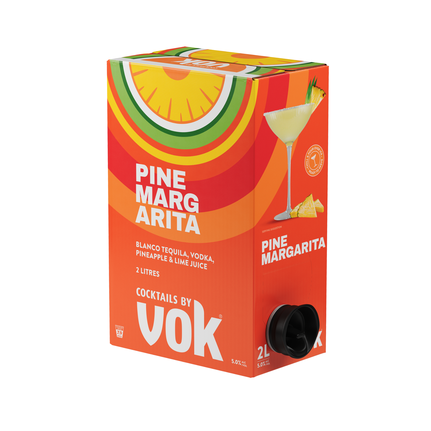 Vok Cocktails Pineapple Margarita 2L