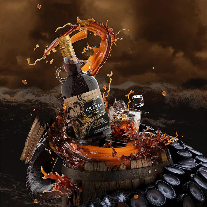 Kraken Black Dark Caramel and Cornish Sea Salt Spiced Rum 700ml