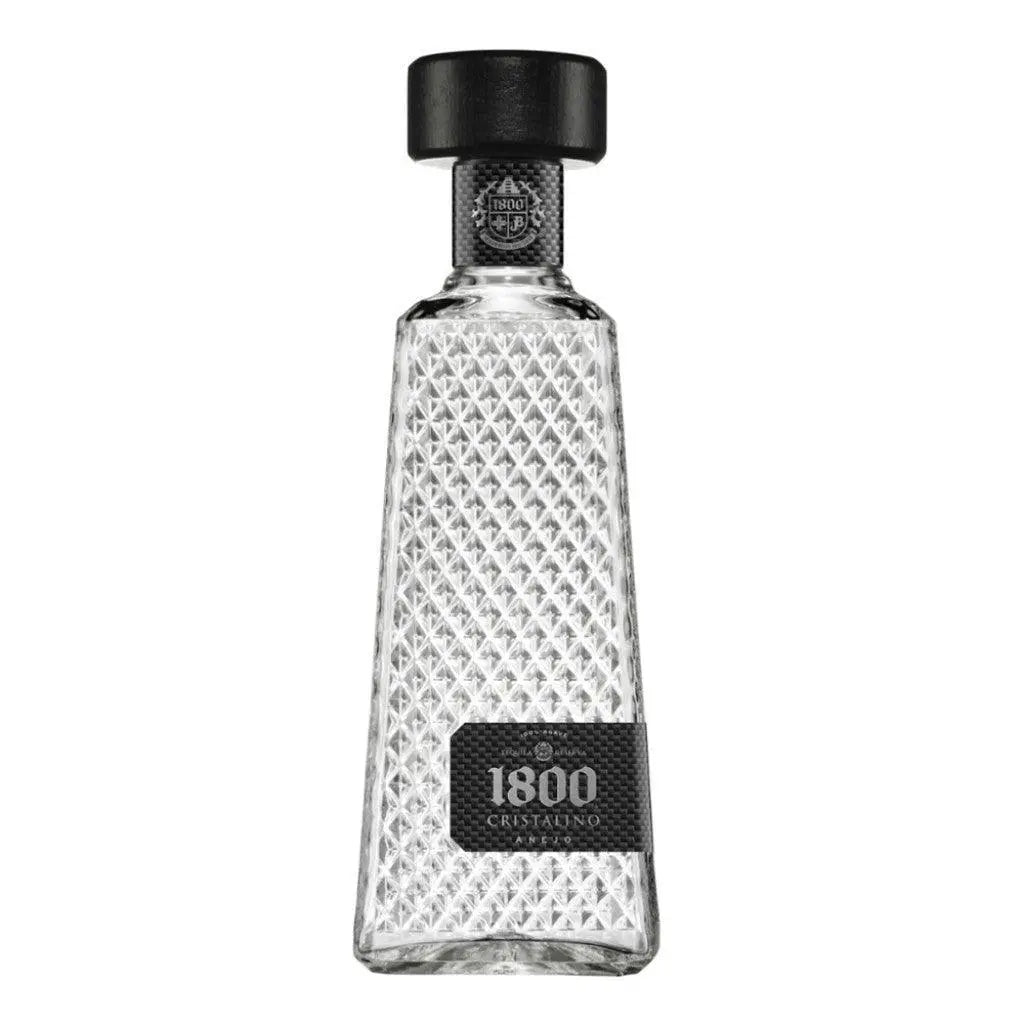1800 Cristalino Anejo Tequila, Premium Mexican Anejo Tequila, front photo of the bottle, online liquor alcohol delivery