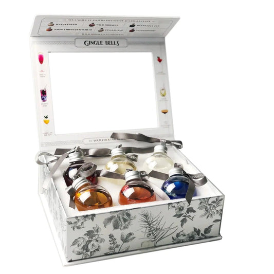 Gingle Bells Floral Gin Filled Baubles – Boxed Set of 6 - Booze House
