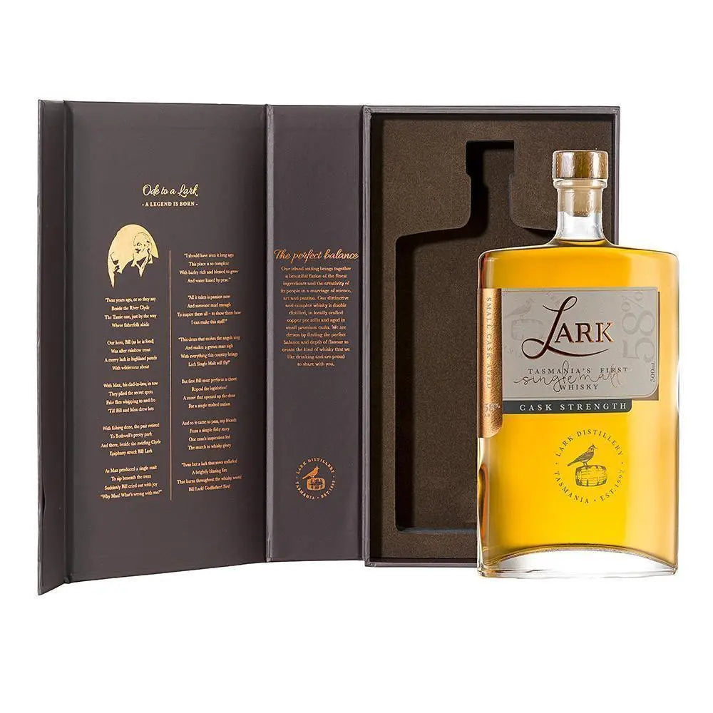 Lark Cask Strength Single Malt Whisky 500mL - Booze House