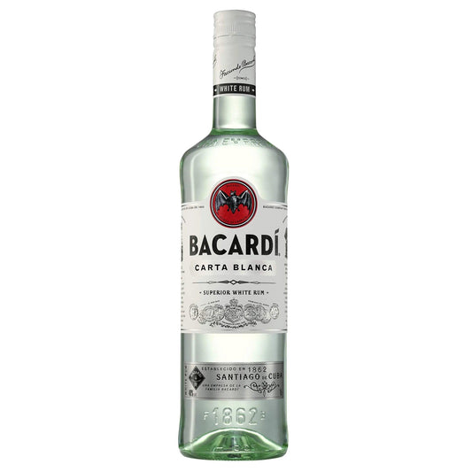 Bacardi Carta Blanca Rum 700mL - Booze House