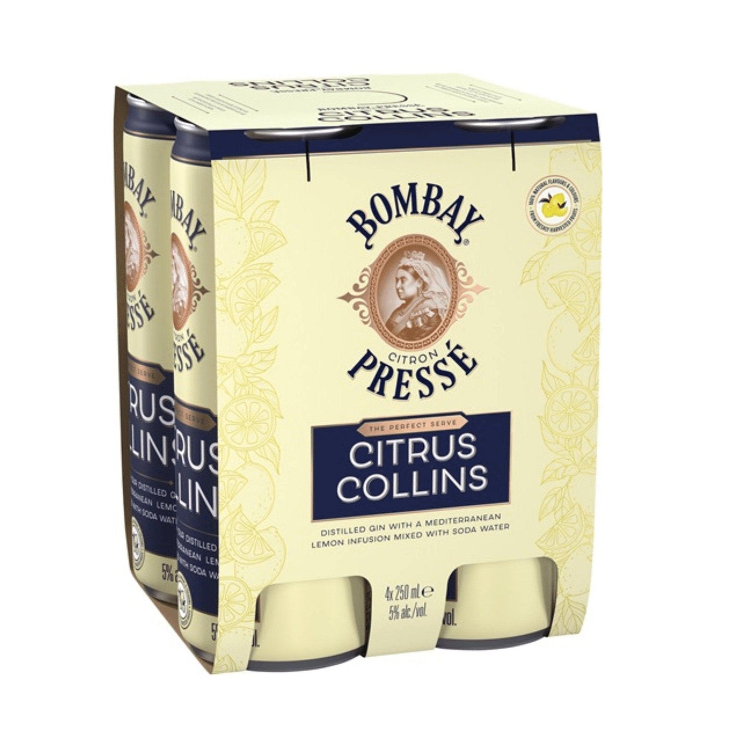 Bombay Sapphire Citrus Collins Cans 250mL - Booze House