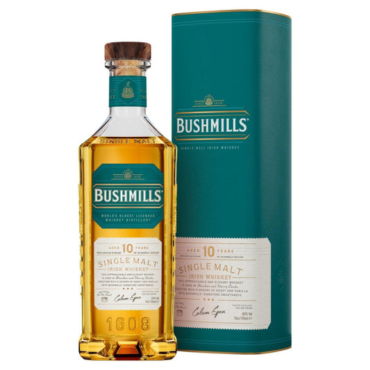 Bushmills 10 Year Old Single Malt Irish Whiskey 700mL - Booze House