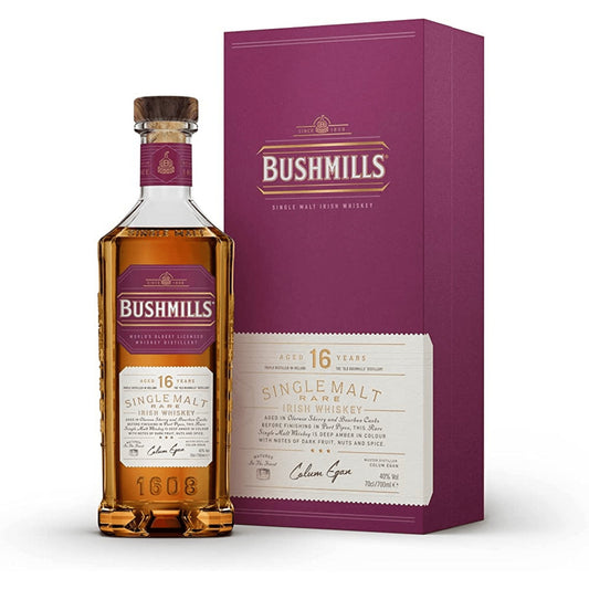 Bushmills 16 Year Old Single Malt Irish Whisky 700ml - Booze House