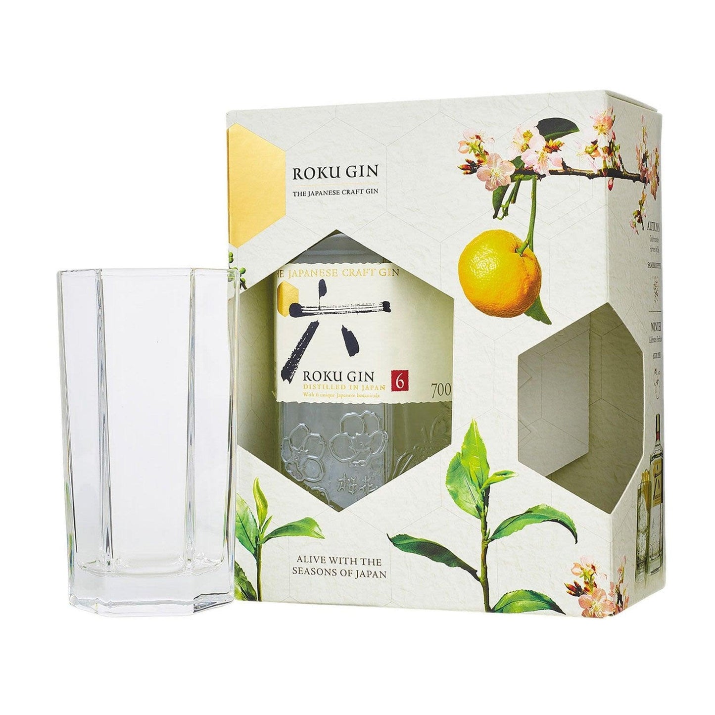 Roku Gin 700ml & Glass Pack - Booze House