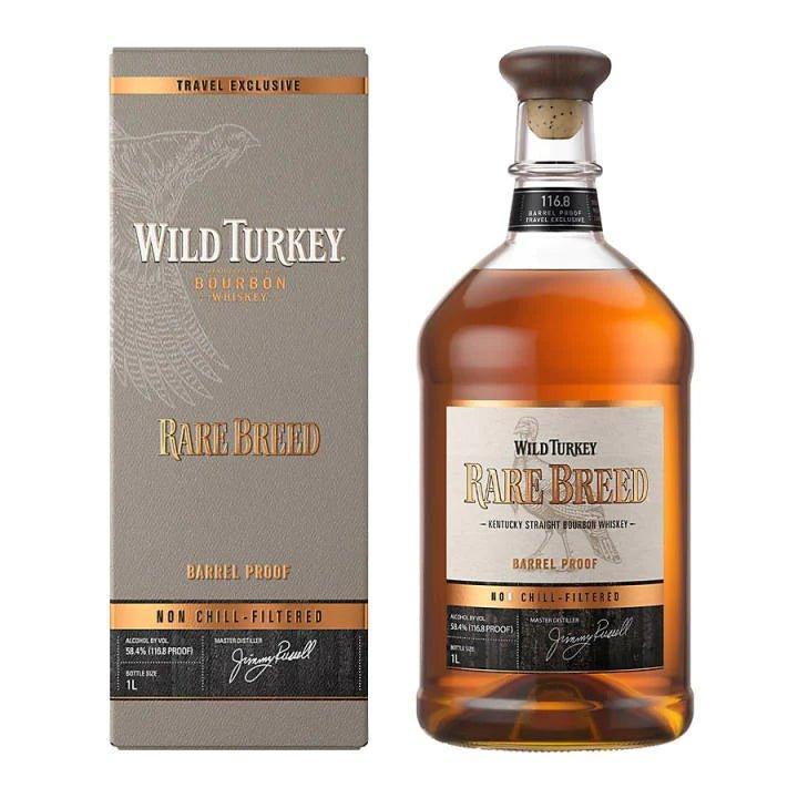 Wild Turkey Rare Breed Barrel Proof Non-Chill-Filtered 1L Travel Exclusive - Booze House