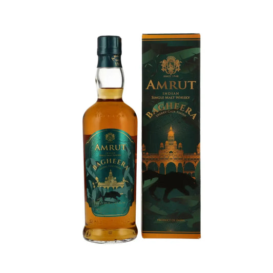 Amrut Bagheera Sherry Cask Finish Single Malt Indian Whisky 500ml Booze House
