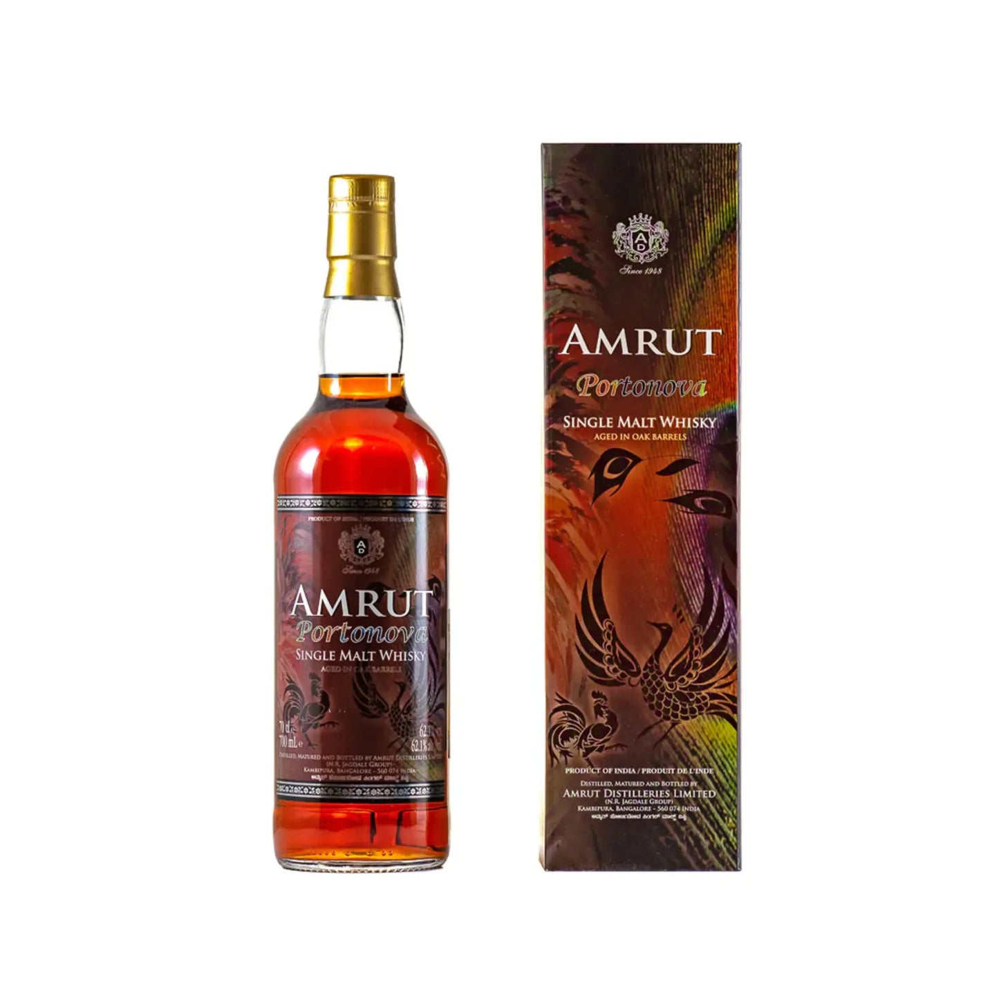 Amrut Portonova Indian Single Malt Whisky 700ml Booze House