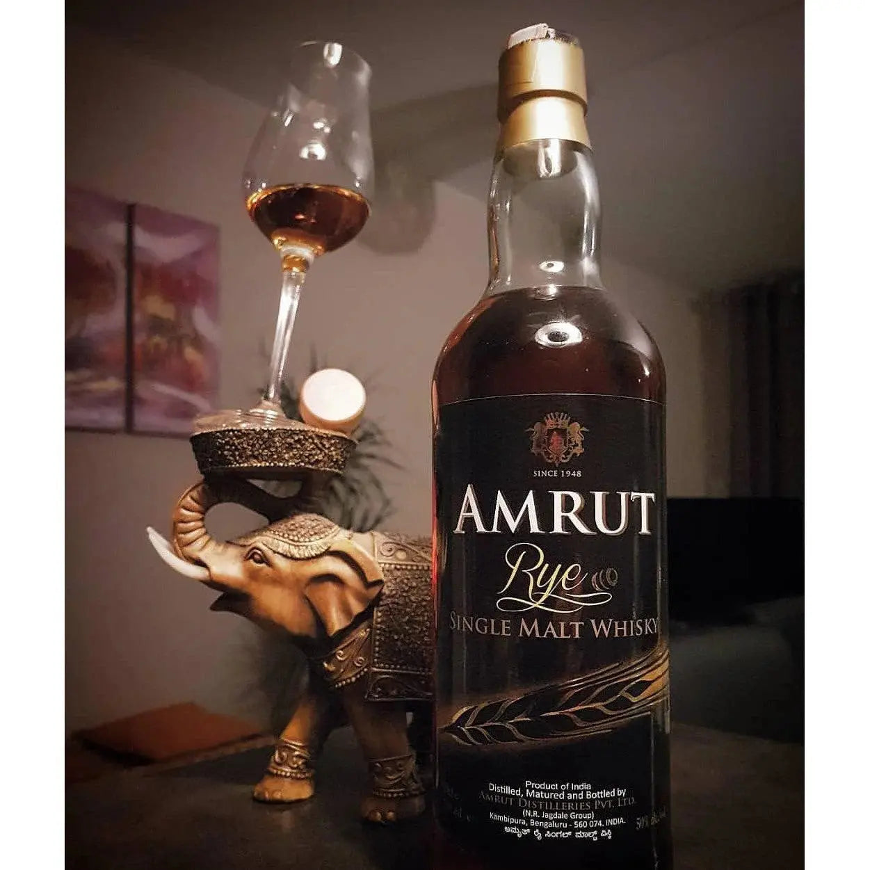 Amrut Rye Single Malt Indian Whisky 700ml Booze House