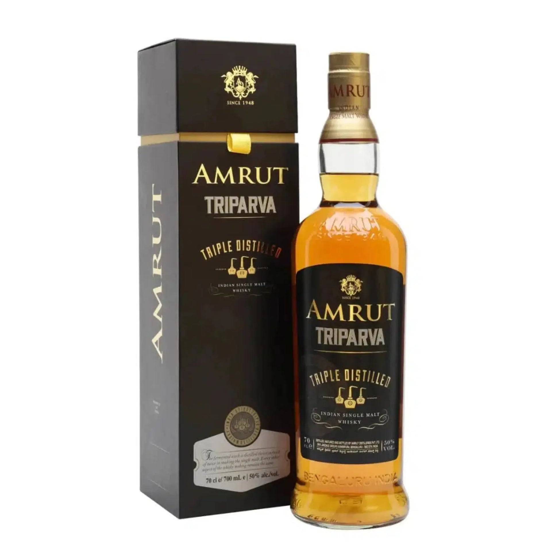 Amrut Triparva Single Malt Indian Whisky 700ml Booze House