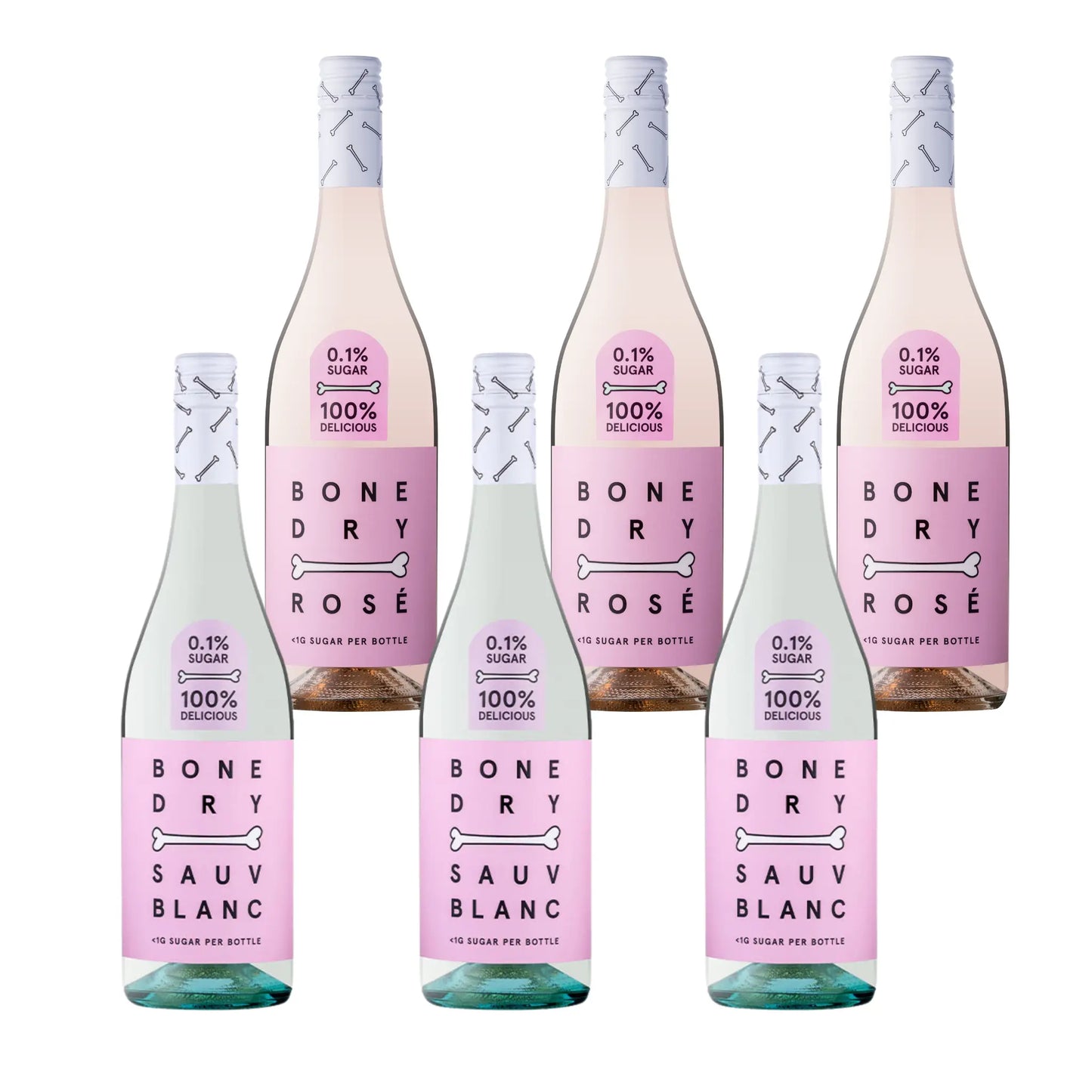 Bone Dry Blush & Blanc – Sauvignon Blanc & Rose Bundle Booze House