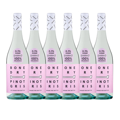 Bone Dry Pinot Gris 750ml wine bottles
