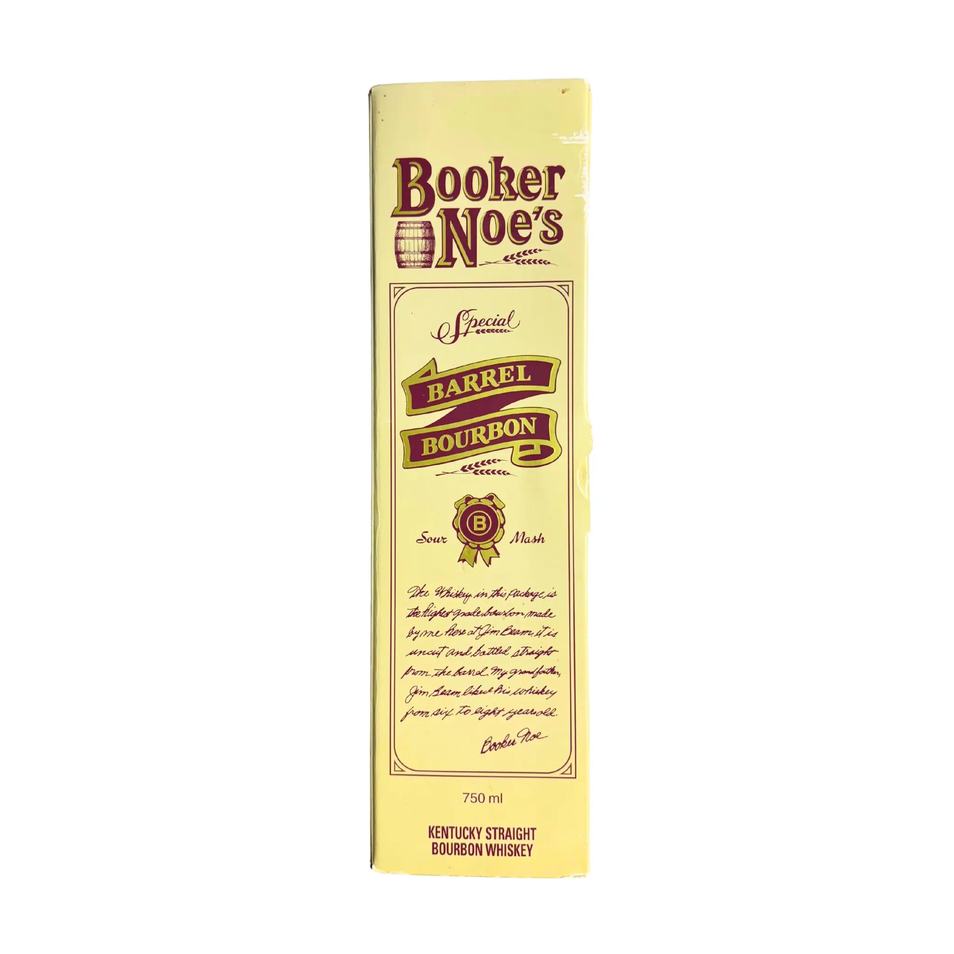 Bookers Noe Masters Distiller 6 Year Old Kentucky Straight Bourbon 750ml (Batch 2000) Booze House