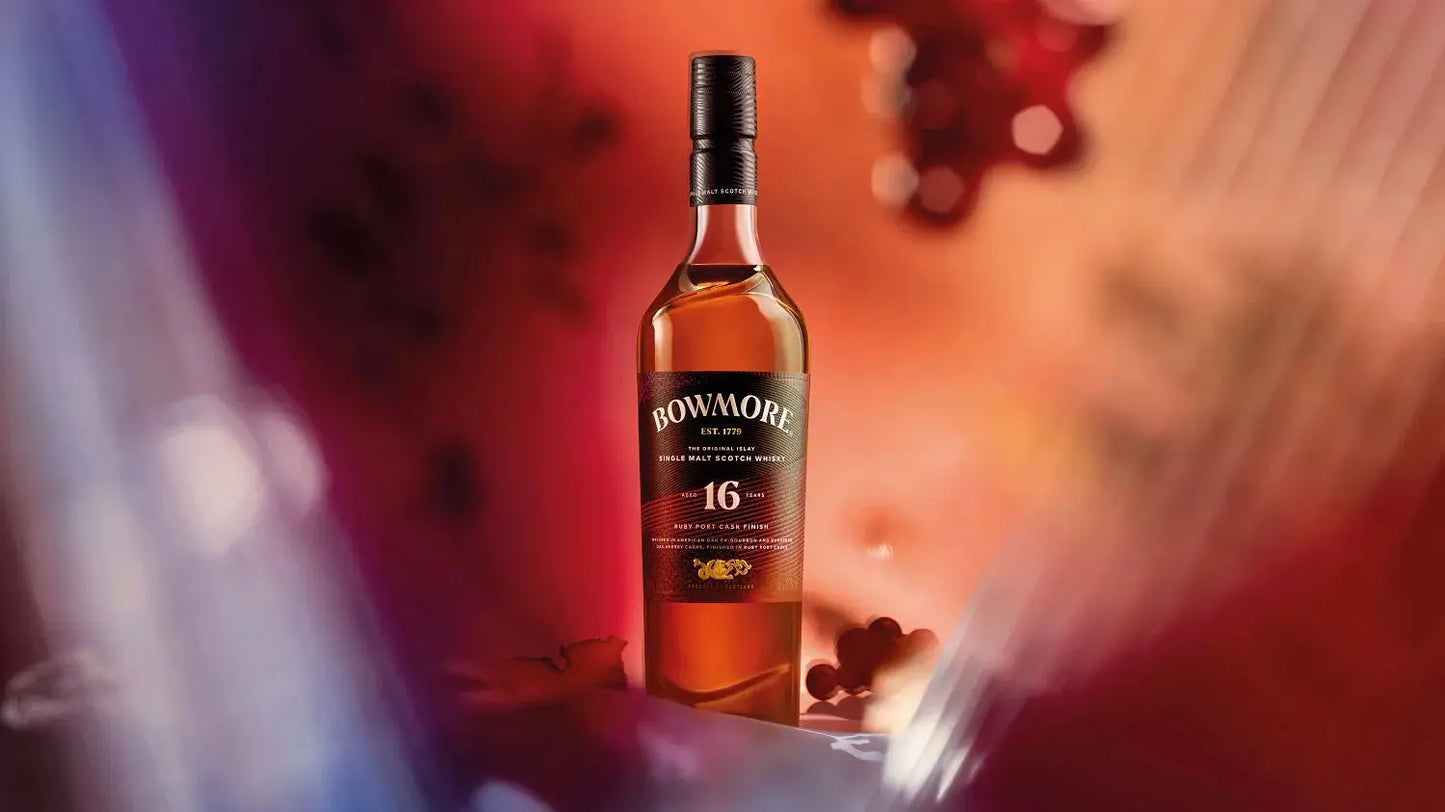 Bowmore 16 Year Old Ruby Port Cask Finish Single Malt Scotch Whisky 700mL Booze House