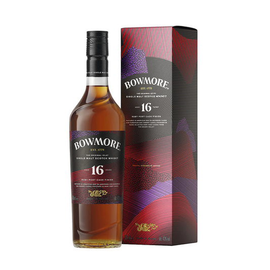 Bowmore 16 Year Old Ruby Port Cask Finish Single Malt Scotch Whisky 700mL