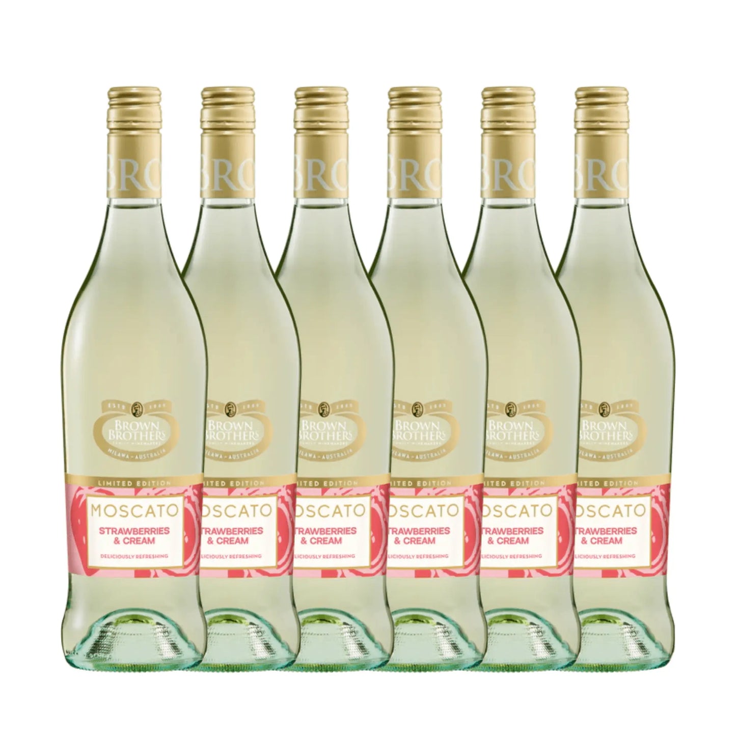 Brown Brothers Moscato Strawberries & Cream Limited Edition 750ml Booze House
