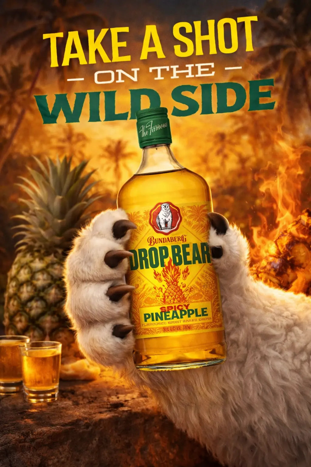 Bundaberg Drop Bear Spicy Pineapple 700ml Booze House