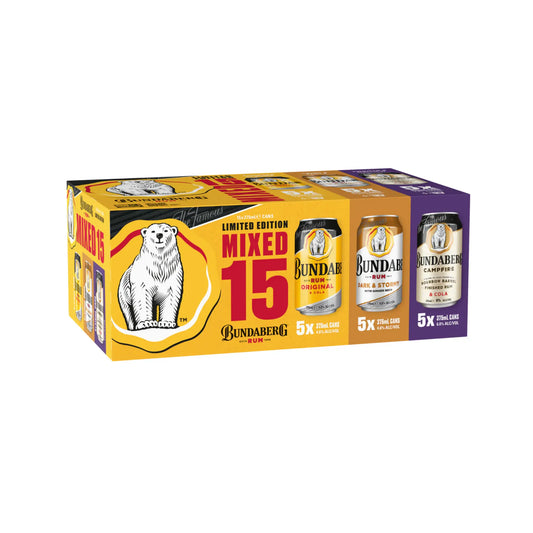 Bundaberg Limited Edition Mixed 15 Cans 375ml Booze House