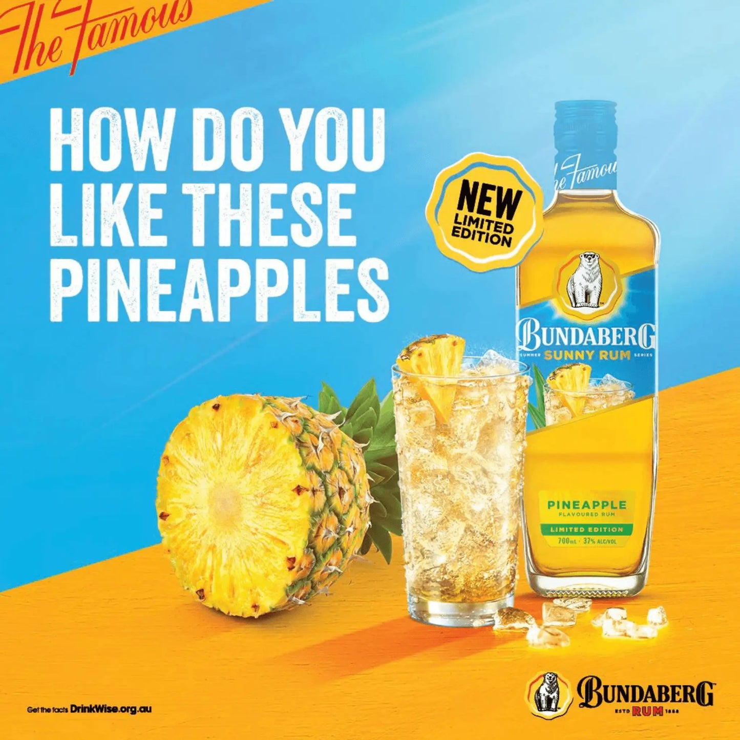 Bundaberg Sunny Rum Pineapple Limited Edition 700ml Booze House