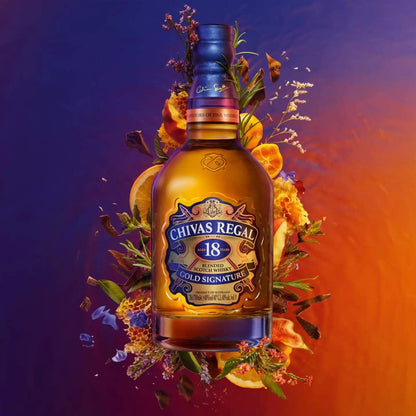 Chivas Regal 18 Year Old Blended Scotch Whisky Decanter & 2 Glasses Gift Pack 700ml Booze House