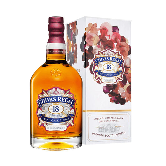 Chivas Regal 18 Year Old Grand Cru Margaux Wine Cask Finish Blended Scotch Whisky 1L Booze House