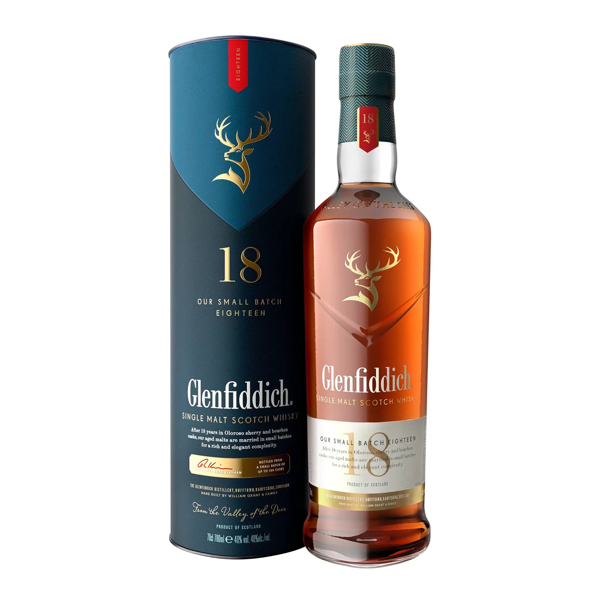Glenfiddich 18 Year Old Single Malt Scotch Whisky 700mL Booze House