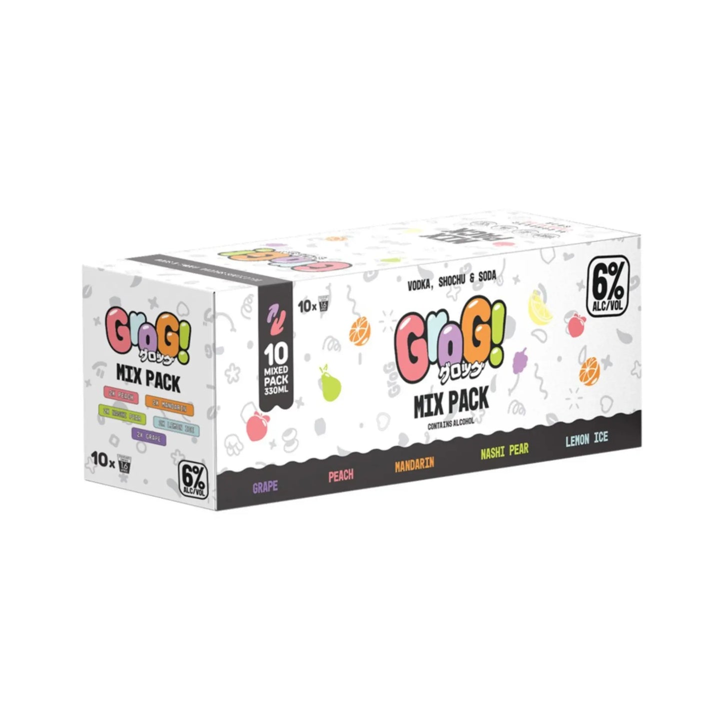 Grog Mixed 10 Pack Cans 330ml Booze House