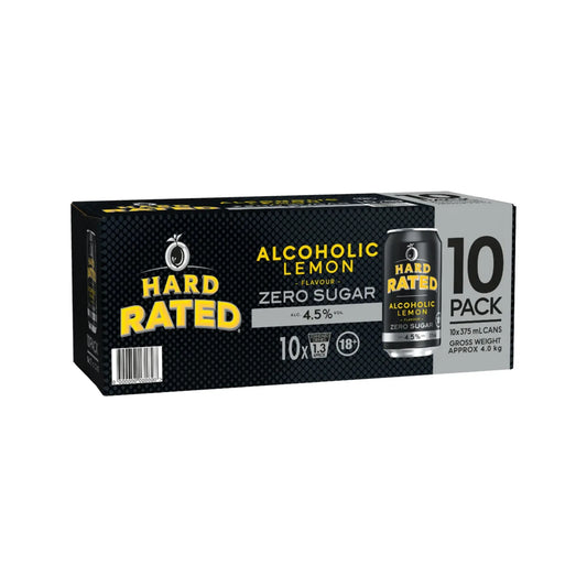 Hard Rated No Sugar 10 Pack Can 375mL Booze House