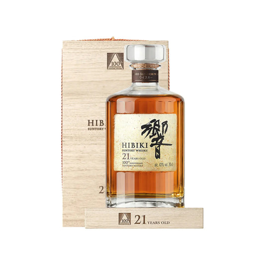 Hibiki 21 Year Old Mizunara Oak 100th Anniversary Edition Blended Japanese Suntory Whisky 700mL Booze House