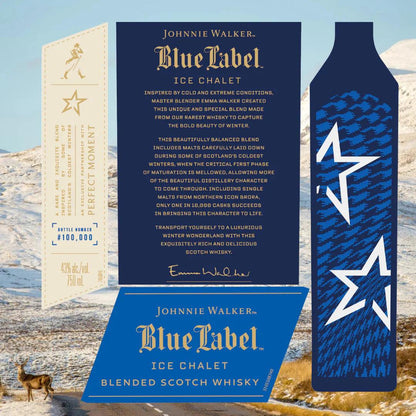 Johhnie Walker Blue Label Ice Chalet Limited Edition Blended Scotch Whisky 750ml