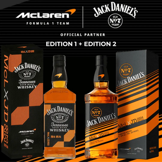 Jack Daniel's X Mclaren 2023 & 2024 Limited Edition Tennessee Whiskey 700ml Booze House