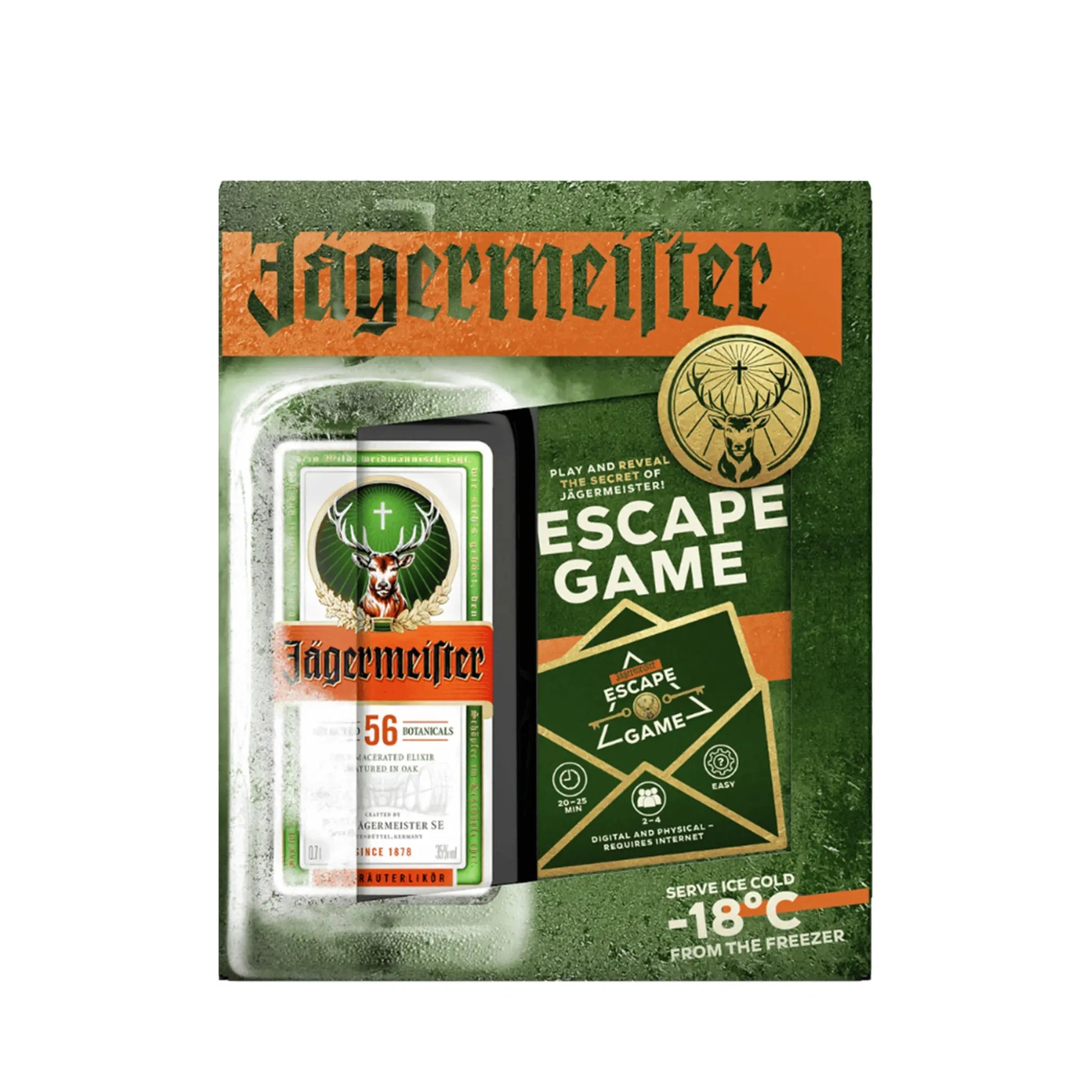 Jagermeister Herbal Liqueur With Escape Game Gift Pack 700ml Booze House