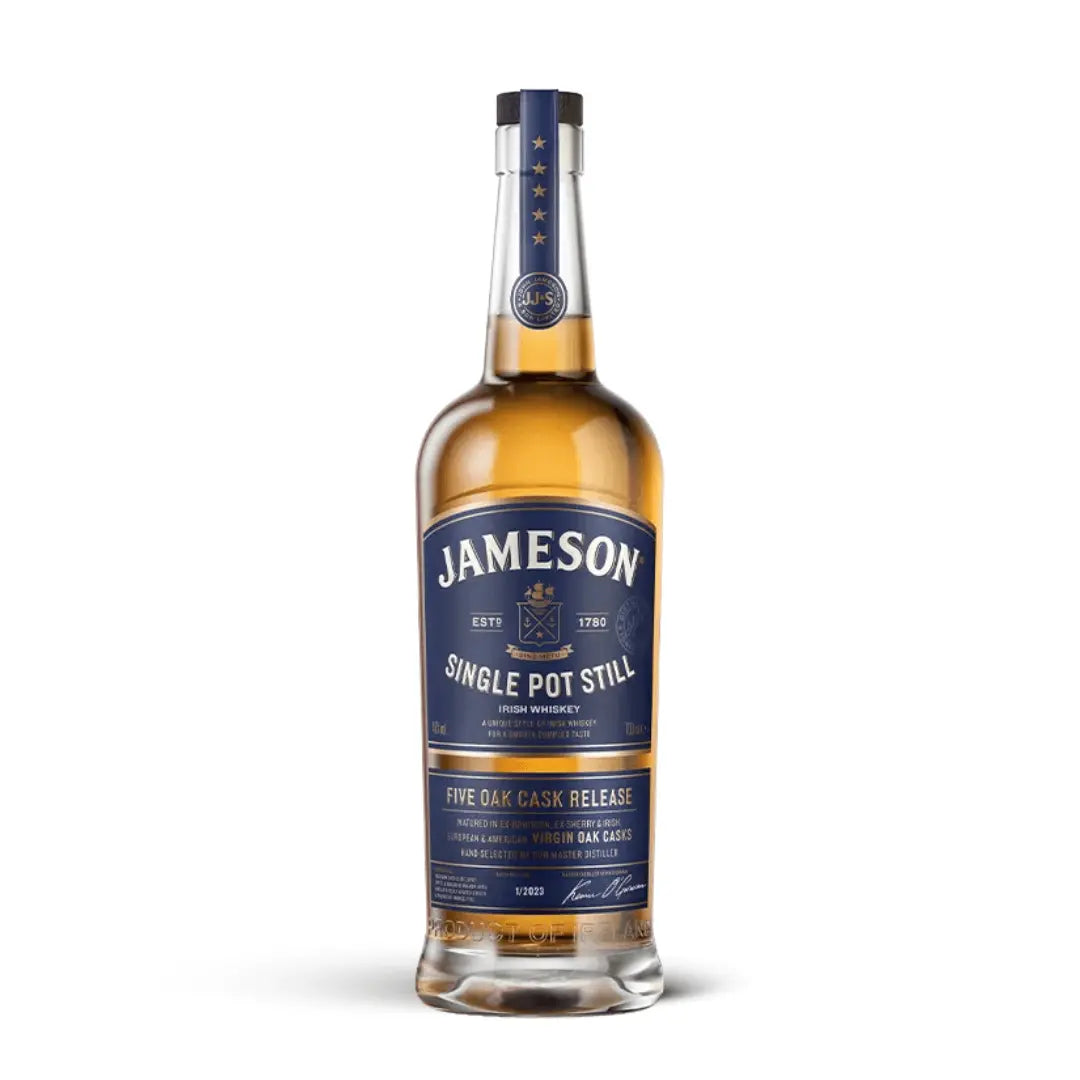 Jameson Single Pot Still - Five Oak Cask Release Whiskey 700ml - Booze House