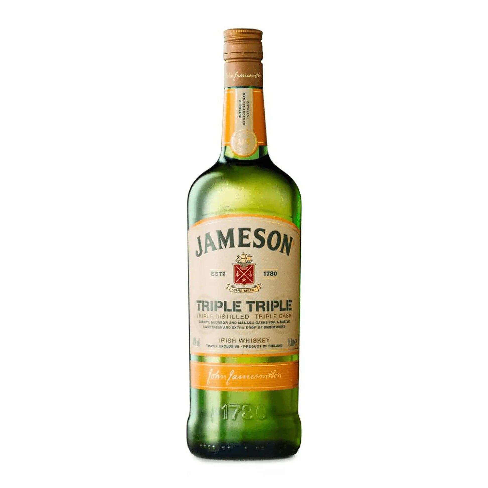 Jameson Triple Triple Irish Blended Whiskey 1L Booze House
