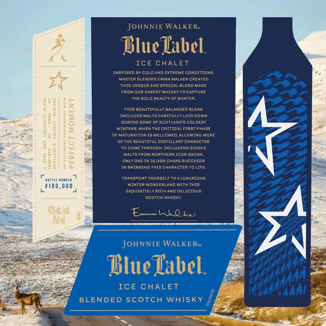 Johhnie Walker Blue Label Ice Chalet Limited Edition Blended Scotch Whisky 750ml Booze House