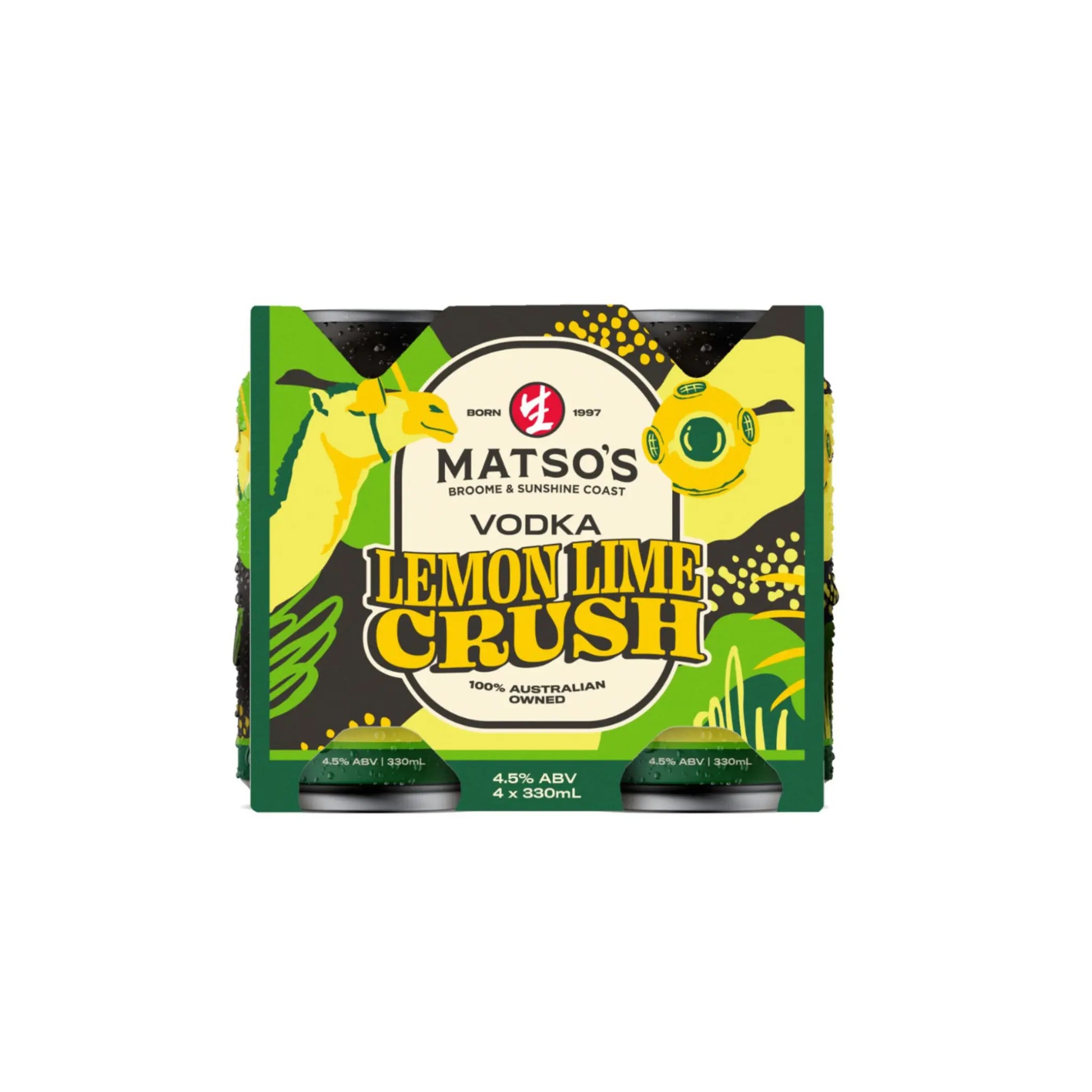 Matso's Vodka Lemon Lime Crush Can 330mL Booze House