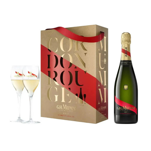 Mumm Cordon Rouge NV Twin Flute Gift Pack