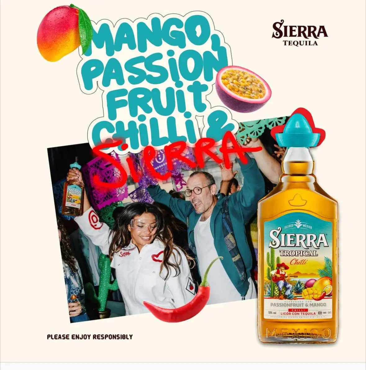 Sierra Tequila Tropical Chilli 700mL Booze House