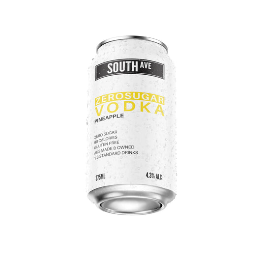 South Ave Vodka Pineapple Can 375mL Booze House