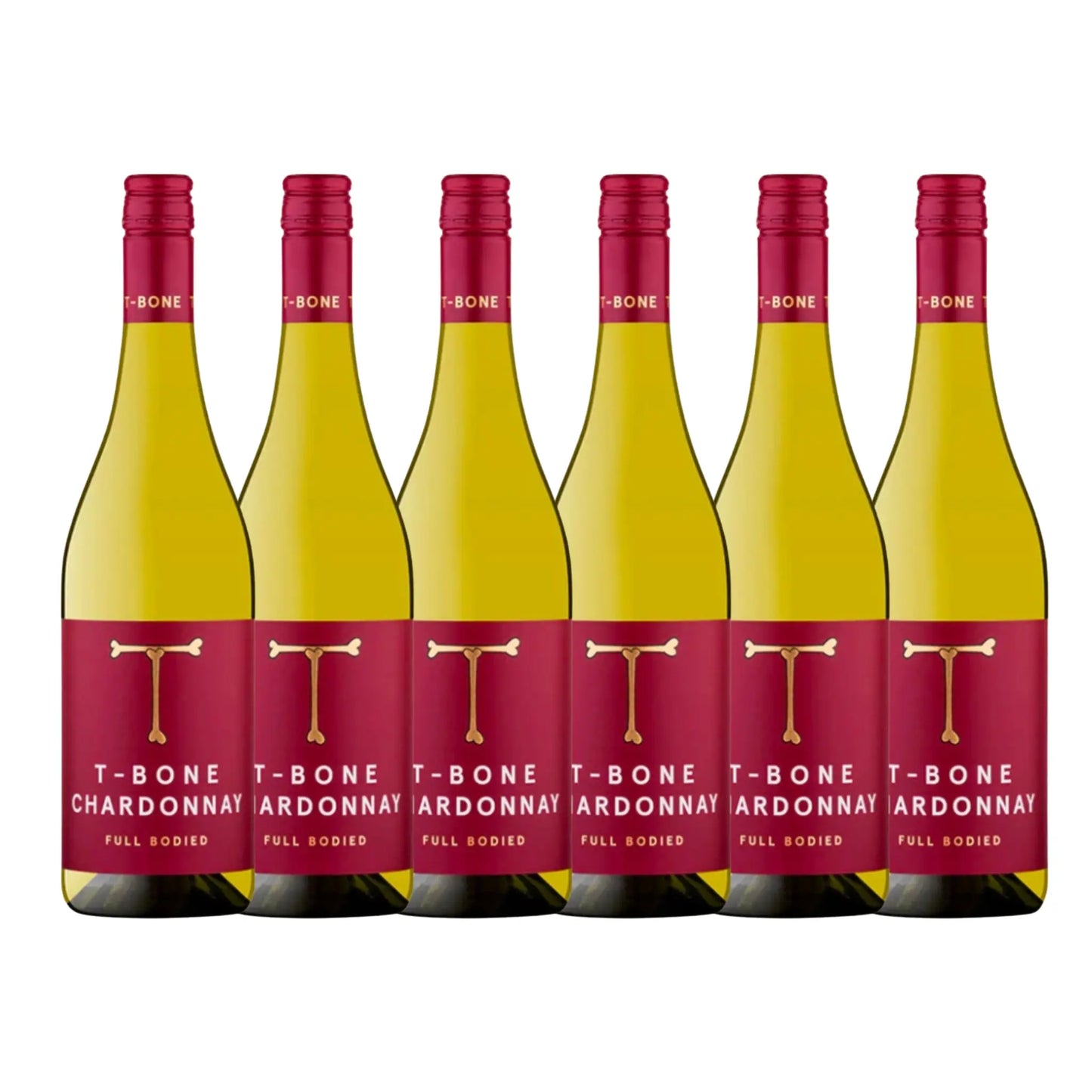 T-Bone Chardonnay white wine bottles 750ml
