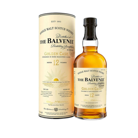 The Balvenie 12 Year Old Golden Cask Rum Cask Finish Single Malt Scotch Whisky 700mL Booze House
