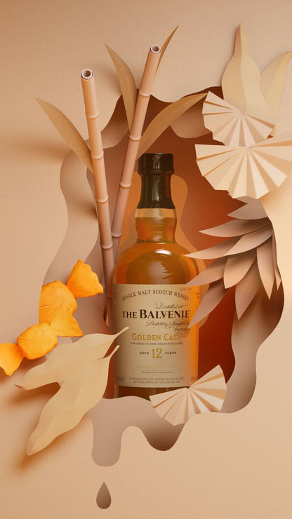 The Balvenie 12 Year Old Golden Cask Rum Cask Finish Single Malt Scotch Whisky 700mL