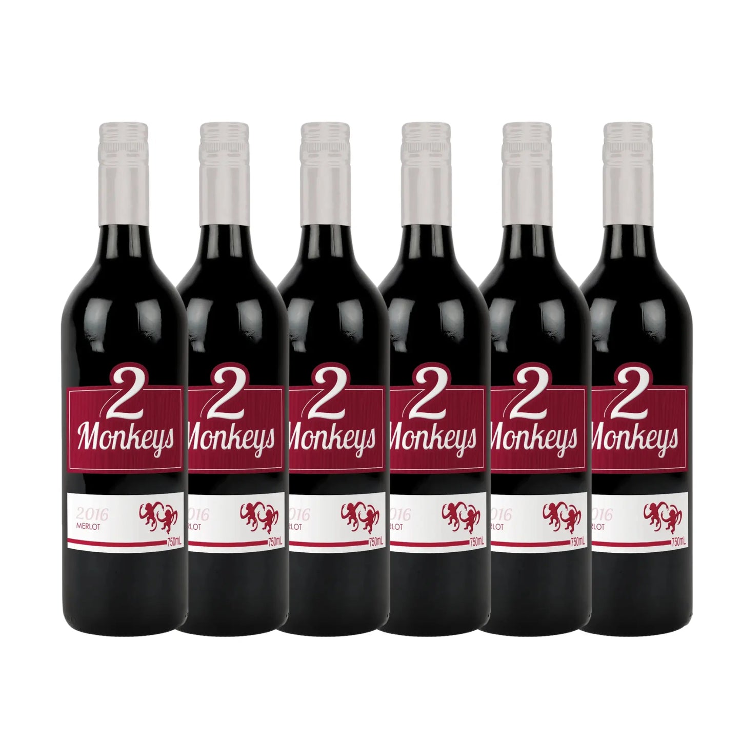 Two Monkeys Merlot 750ml Booze House