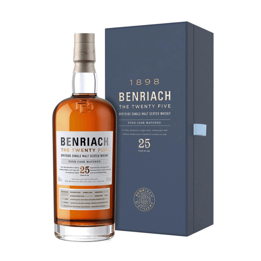 Benriach 25 Year Old Single Malt Scotch Whisky 700ml - Booze House