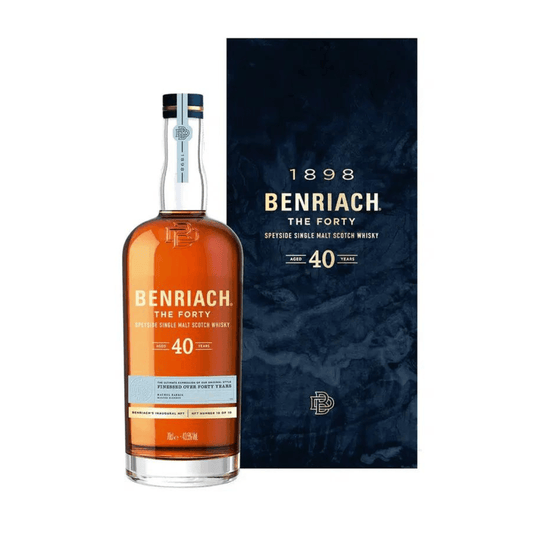Benriach 40 Year Old Single Malt Scotch Whisky 700ml - Booze House
