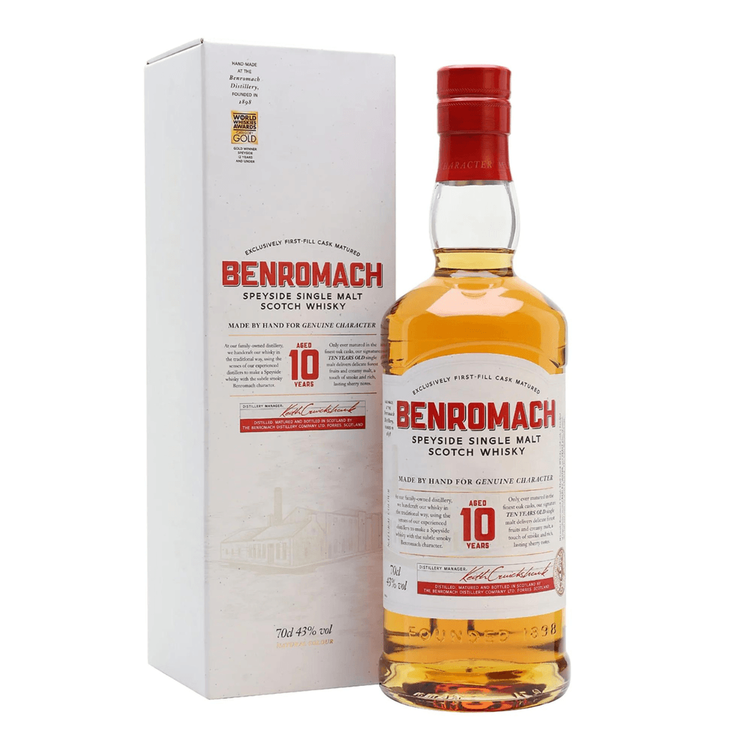 Benromach 10 Year Old Single Malt Scotch Whisky 700ml - Booze House